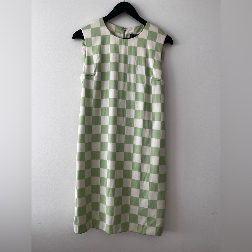 VINTAGE 1995 Gianni Versace checkered mini dress